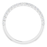 Platinum 3/8 CTW Natural Diamond Anniversary Band